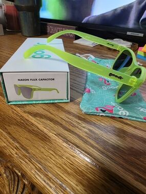 Goodr "Neon Flux Capacitor" Sunglasses - Neon Green